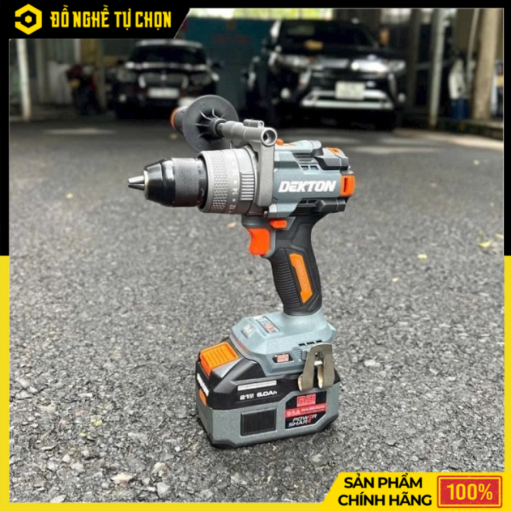 [THÂN] Máy Khoan Động Lực Pin 21V Dekton M21-ID13160PRO – Lực Vặn 160Nm, 2 Chế Độ Eco/Turbo, 3 Chức Năng Đa Dụng – Hàng Chính Hãng, Có VAT