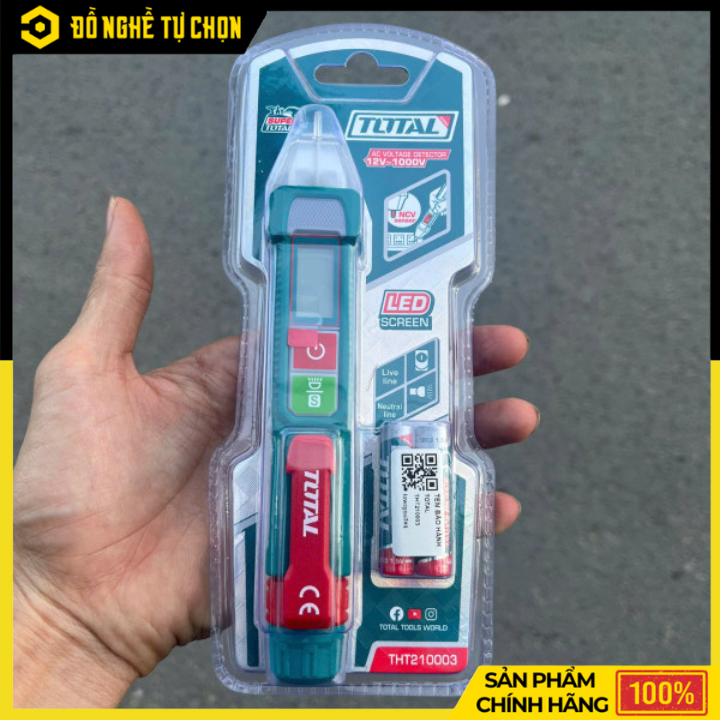 Đầu Dò Điện Áp AC TOTAL THT210003 – Phát Hiện Điện Áp Nhanh, An Toàn, Chính Xác - Hàng Chính Hãng, Có VAT