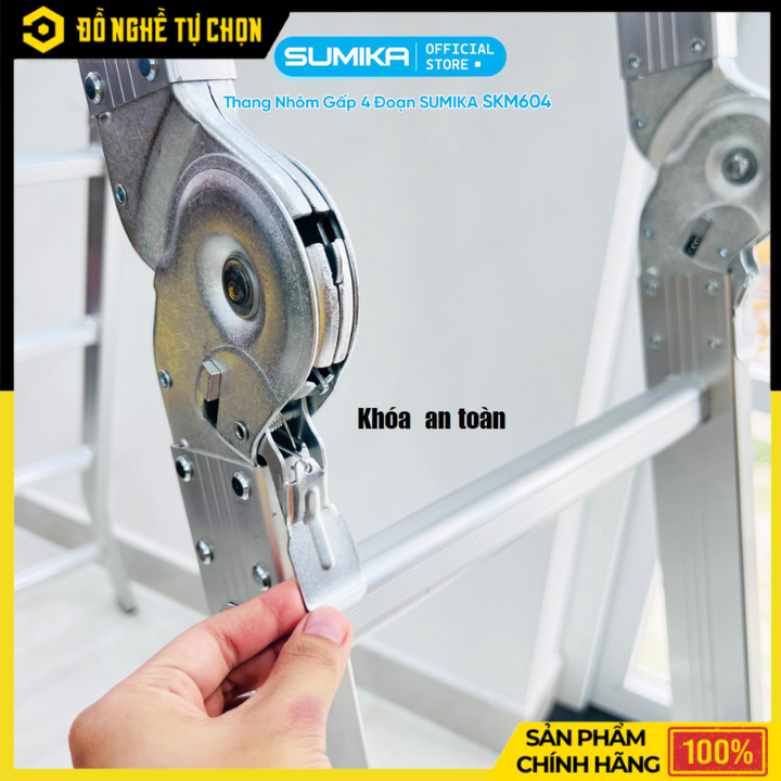 Thang nhôm gấp đa năng sumika, Model SKM 604