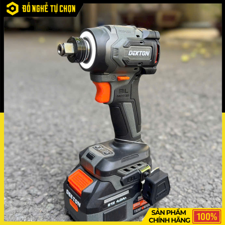 Máy tháo lắp ốc vít cầm tay hoạt động bằng pin, hiệu Dekton model M21-CV268PLUS , màu xám | Hàng Chính Hãng, Có VAT