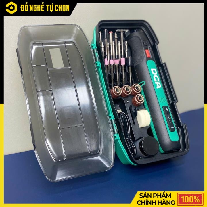 Máy Mài Khuôn Pin 8V DCA ADSJ0801E – 5 Tốc Độ, Sạc Type-C | Hàng Chính Hãng, Có VAT