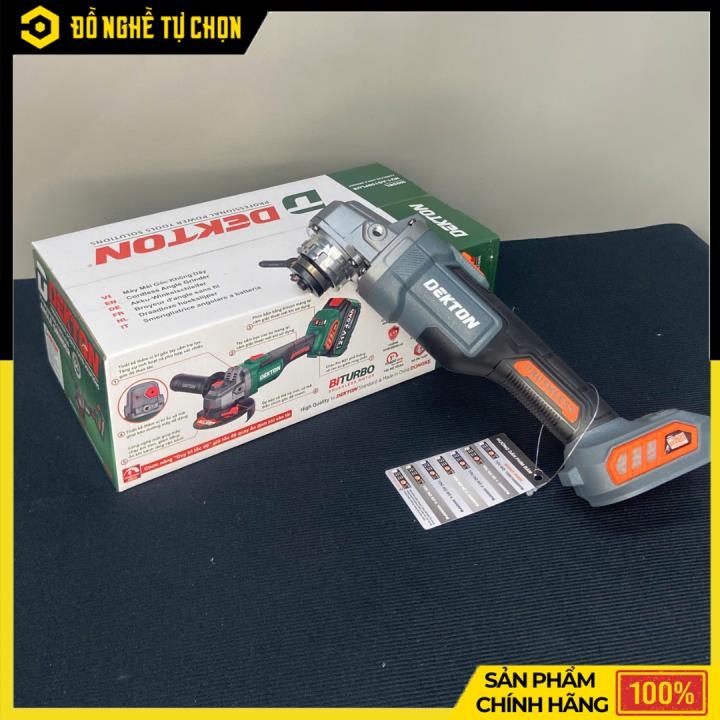 [THÂN] Máy Mài Góc Không Dây Dekton M21-AG100PLUS – Brushless – Tốc Độ 6 Cấp – Có Duy Trì Tốc Độ – Hàng Chính Hãng Có VAT