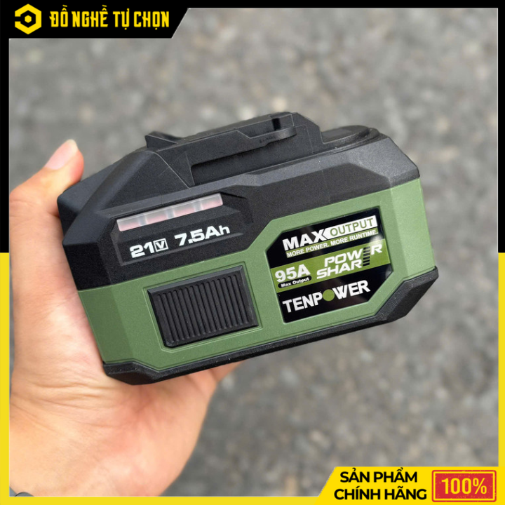 Pin Dekton 21V 7.5Ah M21-B7595PROMAX – Dòng Xả 95A Siêu Mạnh, Dùng Lâu Gấp 3 Lần – Hàng Chính Hãng, Có VAT