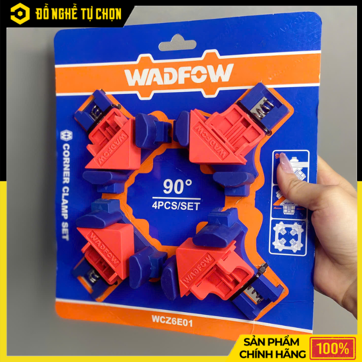 Bộ Kẹp Góc Vuông 90° Wadfow WCZ6E01 – 4 Chiếc – Chống Trượt – Nhựa Nylon Cứng Cáp – Chính Hãng Có VAT