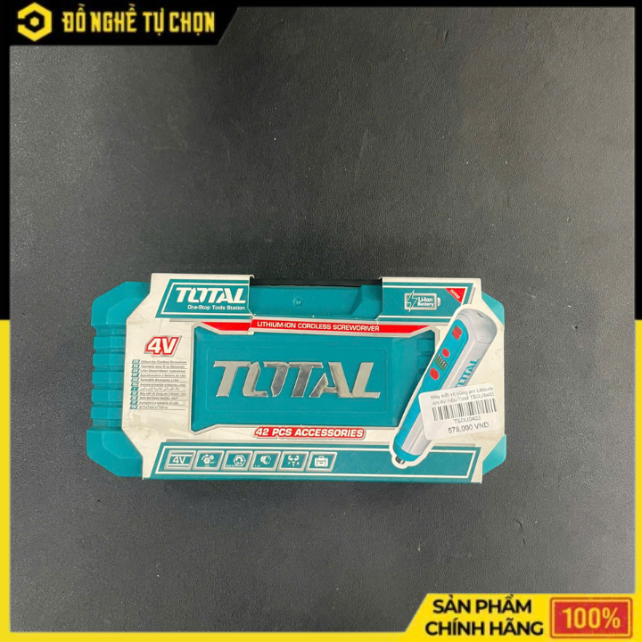 Máy siết vít dùng pin Lithium-ion 4V hiệu Total TSDLI0403