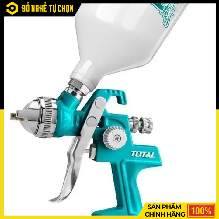 Dụng cụ phun sơn HVLP 600cc TAT10601 – Phun mịn, tiết kiệm sơn, phù hợp sơn nền bóng - Hàng Chính Hãng Có VAT