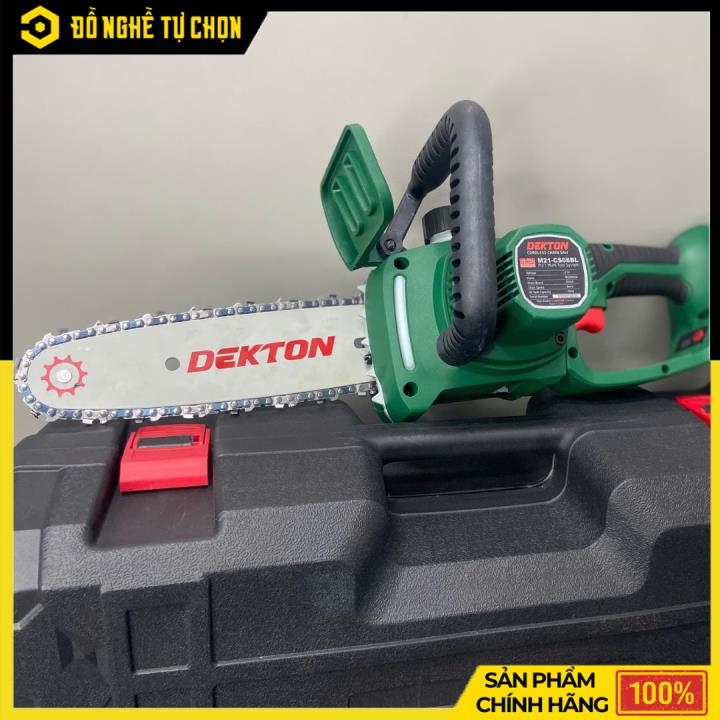 [THÂN] Máy Cưa Xích Dùng Pin Dekton M21-CS08BL – Nhỏ Gọn, Cắt Nhanh, Động Cơ Brushless, Hàng Chính Hãng, Có VAT