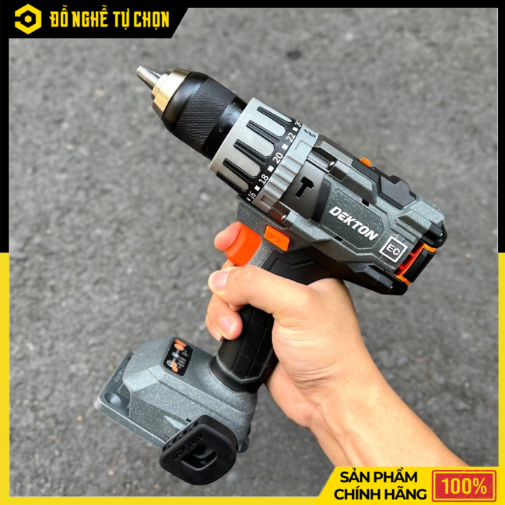 [THÂN] Máy Khoan Động Lực Dùng Pin Dekton M21-ID13120PLUS – Phiên Bản Gen 2 Mạnh Mẽ, 3 Chức Năng, Lực Siết 120N.m – Hàng Chính Hãng, Có VAT