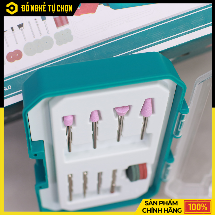 Bộ Combo Linh Kiện Máy Mài Khuôn Total TOS23035 – Gồm 420, 8, 12 & 20 Chi Tiết – Hàng Chính Hãng Có VAT