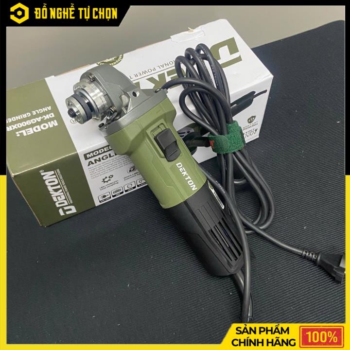 Máy Mài Tay Ngắn Dekton DK-AG900R – Công Tắc Trượt – 900W – Lưỡi 100mm – Chống Rung – Hàng Chính Hãng Có VAT