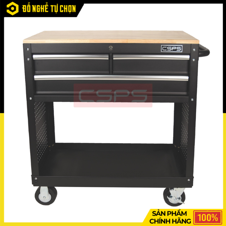 Tủ Dụng Cụ Di Động 91cm CSPS 3 Hộc Kéo VNUC09103BB2M | Hàng Chính Hãng, Có VAT