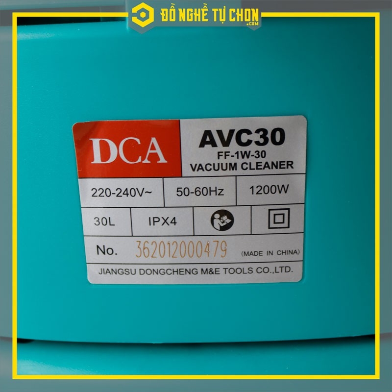 Máy hút bụi công nghiệp, máy hút bụi công suất lớn 30 lit DCA AVC30