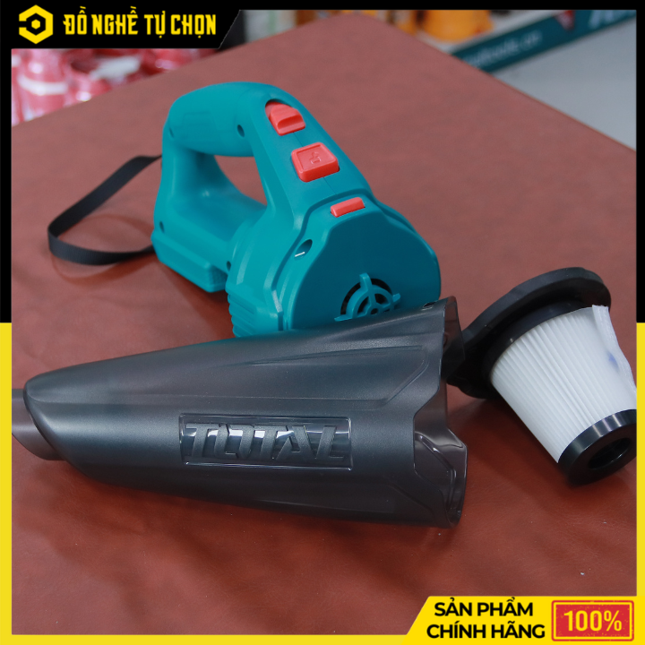 Máy Hút Bụi Cầm Tay Total TVLI20126 – Pin Lithium 20V – Bình 0.5L – Hút Mạnh >9kPa – Có Pin & Sạc – Hàng Chính Hãng Có VAT