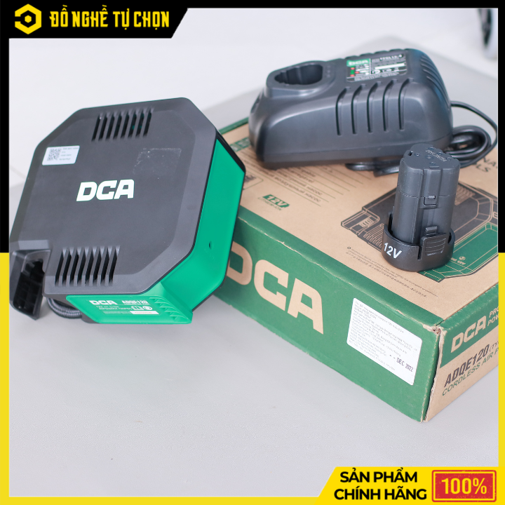 Máy bơm hơi dùng pin DCA ADQE120DK - 12V
