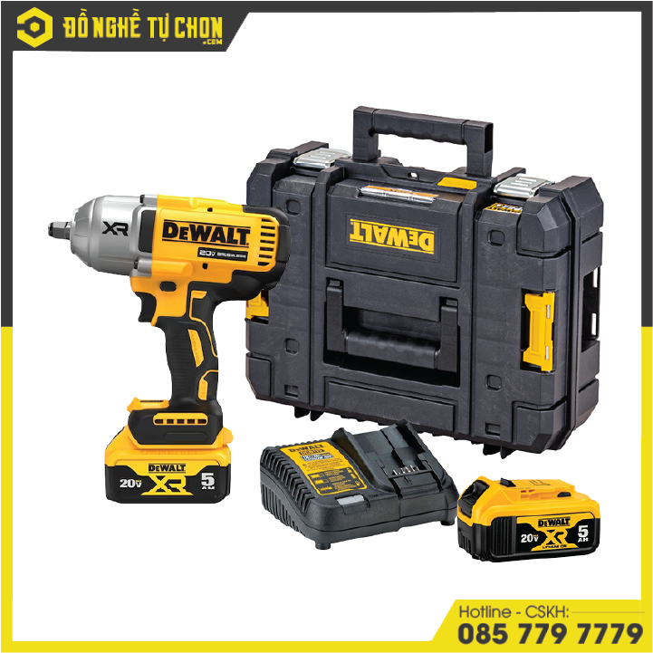 Máy vặn bu lông động lực pin 18V/ 20Vmax - DCF900P2T-B1