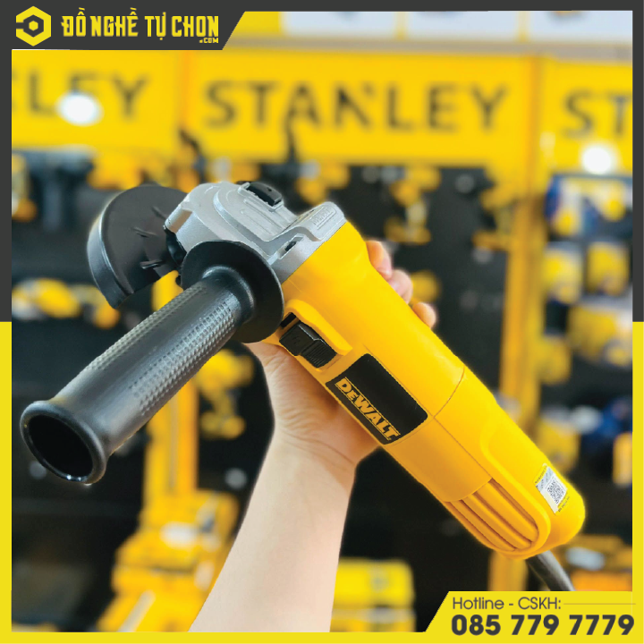 Máy mài góc công tắc trượt 100mm hiệu Dewalt DW802-B1