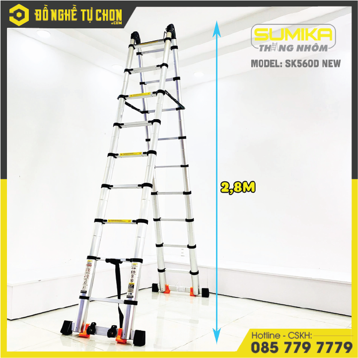 Thang nhôm rút đôi Sumika SK560D NEW