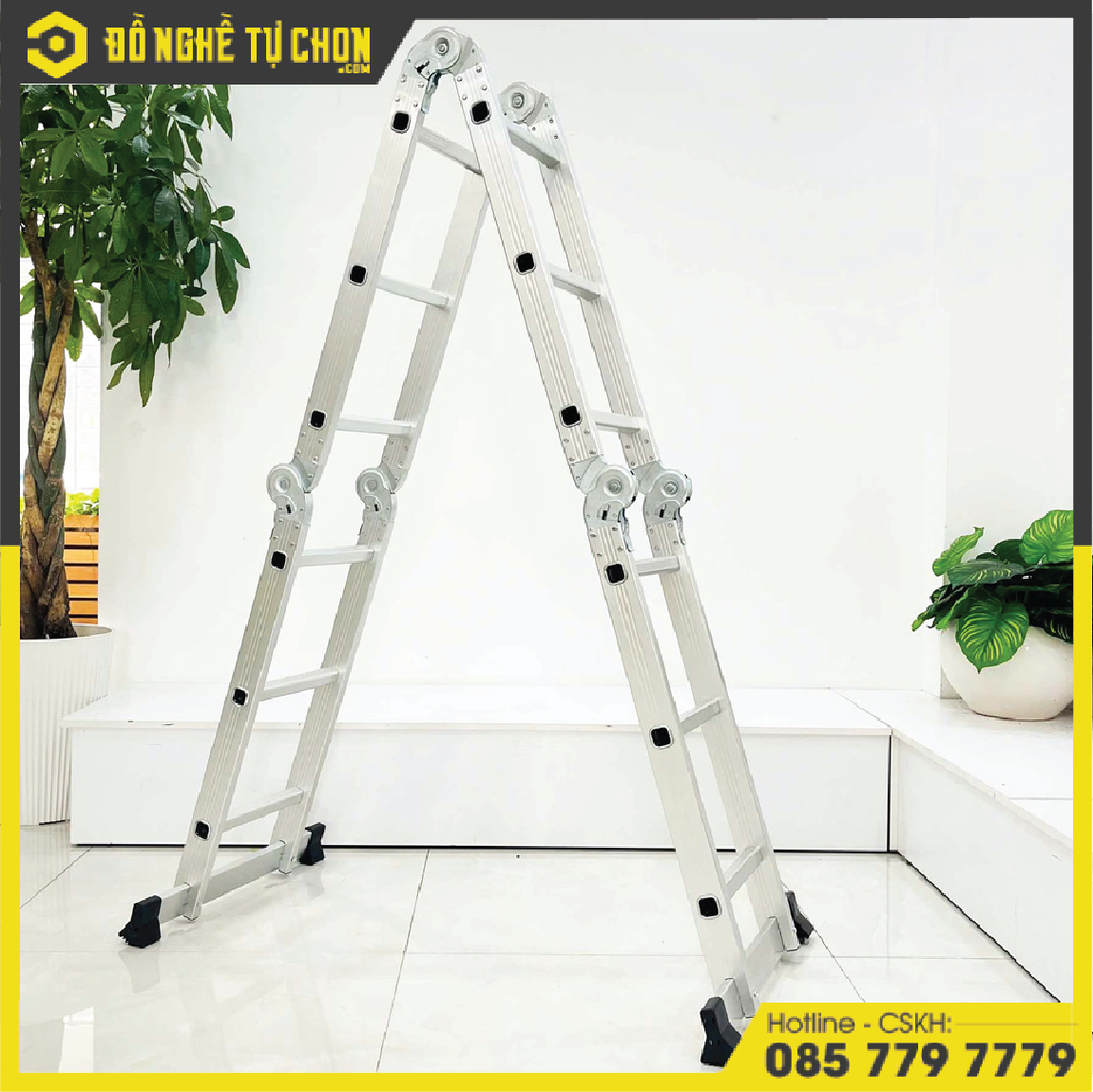 Thang Nhôm Gấp 4 Đoạn Sumika SKM203