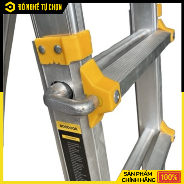 Thang Nhôm Rút Lồng 2m Boodoor RL20 – Nhôm Dày 2.4mm, Tải Trọng 300Kg, Gọn Nhẹ Tiện Lợi | Hàng Chính Hãng, Có VAT