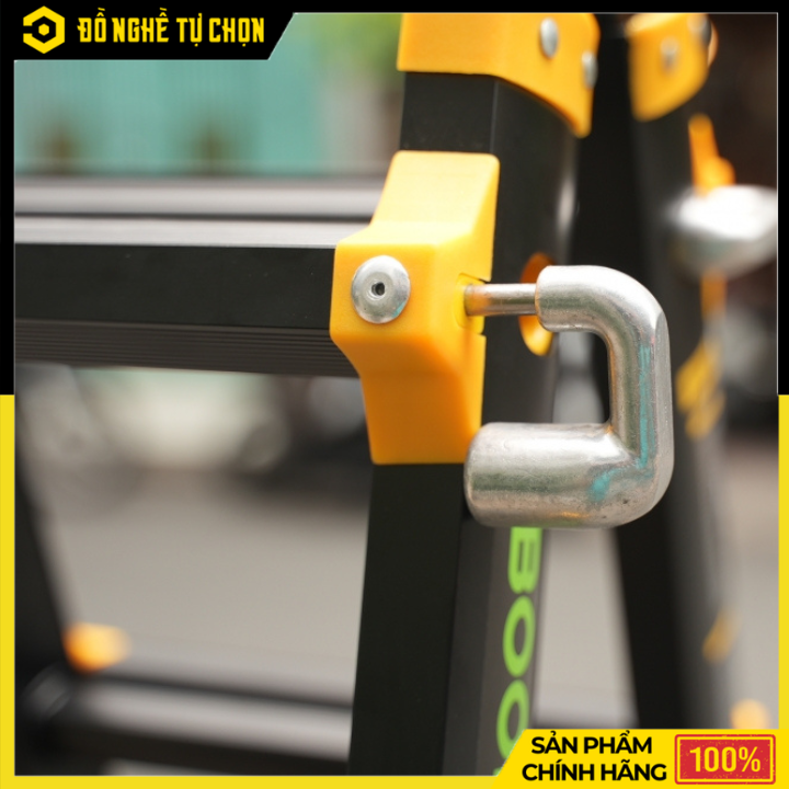 Thang Nhôm Rút Lồng Chữ A 2m Boodoor BRL20B (Khóa Mỹ) – Duỗi Thẳng 4m, Nhôm Dày 2.6mm | Hàng Chính Hãng, Có VAT