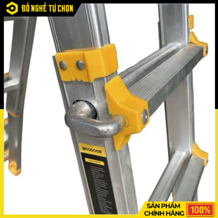 Thang Nhôm Rút Lồng 2.5m Boodoor BRL25 – Duỗi Thẳng 5m, Nhôm Dày 2.4mm, Tải Trọng 300Kg | Hàng Chính Hãng, Có VAT