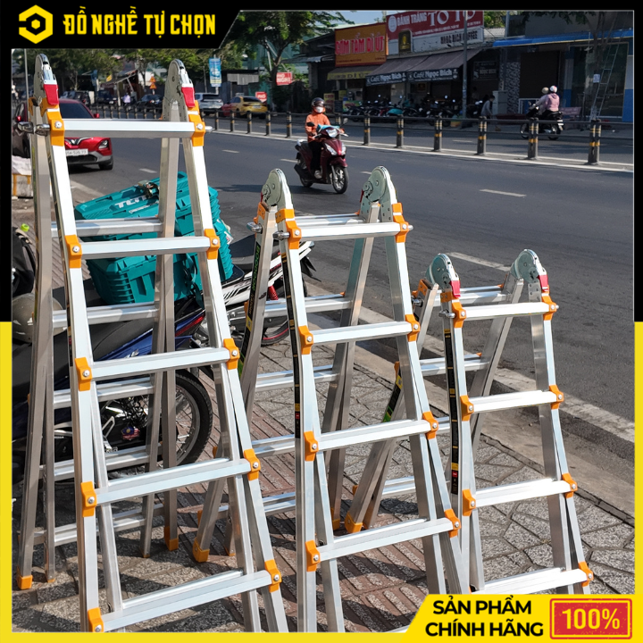 Thang Nhôm Rút Lồng 3m Boodoor BRL30 – Duỗi Thẳng 6m, Nhôm Dày 2.4mm, Tải Trọng 300Kg | Hàng Chính Hãng, Có VAT