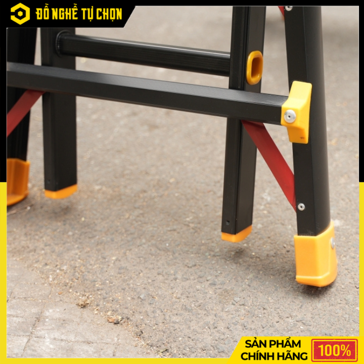 Thang Nhôm Rút Lồng Chữ A 3m Boodoor MS30 (Khóa Mỹ) – Duỗi Thẳng 6m, Nhôm Dày 2.6mm, Tải Trọng 150Kg | Hàng Chính Hãng, Có VAT