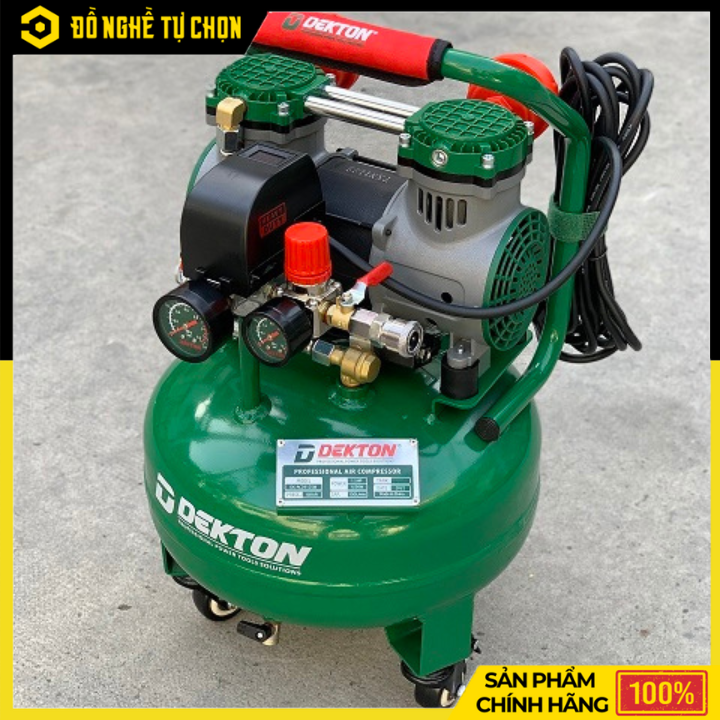 Máy Nén Khí Không Dầu Dekton DK-AC2912SW 12 Lít – Lên Hơi Nhanh, Chạy Êm, Bền Bỉ | Hàng Chính Hãng, Có VAT