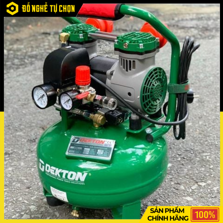 Máy Nén Khí Không Dầu Dekton DK-AC2912SW 12 Lít – Lên Hơi Nhanh, Chạy Êm, Bền Bỉ | Hàng Chính Hãng, Có VAT
