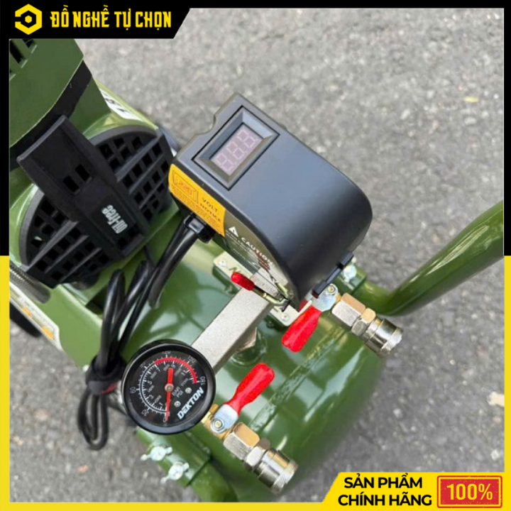 Máy Nén Khí Không Dầu Dekton DK-AC3930XPRO2HP 30L (Màu Oliu) | Hàng Chính Hãng, Có VAT