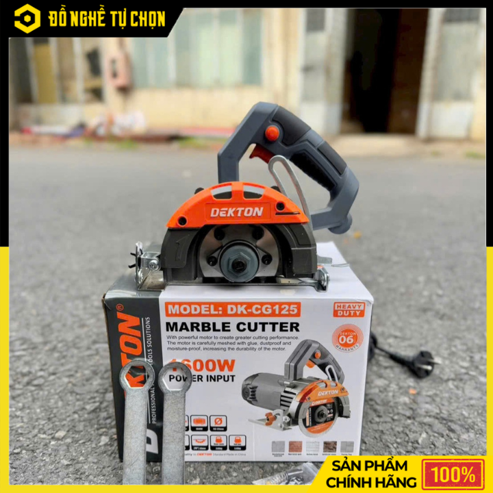 Máy Cắt Gạch 125mm Dekton DK-CG125 1600W Cắt Nghiêng 45° | Hàng Chính Hãng, Có VAT