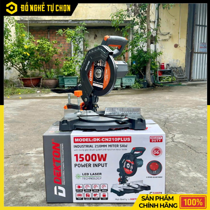 Máy Cắt Nhôm 210mm Dekton DK-CN210PLUS – 1500W, Cắt Góc 45° | Hàng Chính Hãng, Có VAT