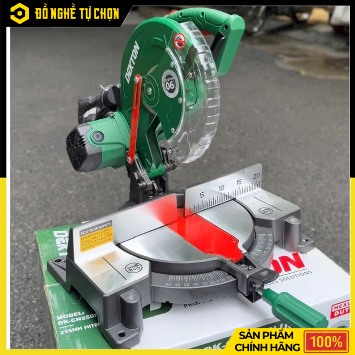 Máy Cắt Nhôm Dây Curoa Dekton 255mm 1800W DK-CN250PLUS – Cắt Nhôm Chuẩn Xác, Êm Mạnh | Hàng Chính Hãng, Có VAT