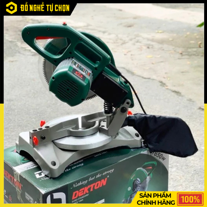 MÁY CẮT NHÔM DEKTON DK-CN255MTT – 1650W – ĐỘ CHÍNH XÁC CAO – MOTOR TỪ CÓ PHANH LƯỠI – HÀNG CHÍNH HÃNG CÓ VAT