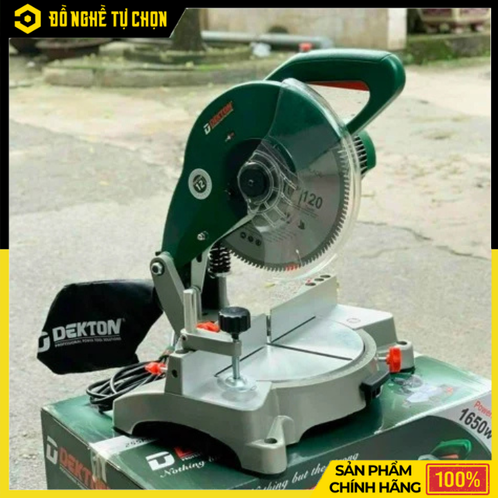 MÁY CẮT NHÔM DEKTON DK-CN255MTT – 1650W – ĐỘ CHÍNH XÁC CAO – MOTOR TỪ CÓ PHANH LƯỠI – HÀNG CHÍNH HÃNG CÓ VAT