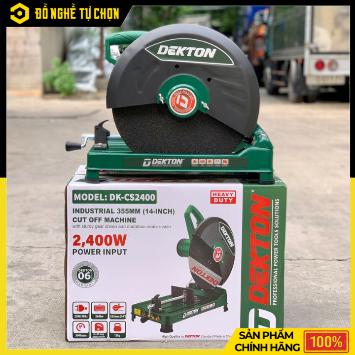 Máy Cắt Sắt 355mm Dekton DK-CS2400PRO – Gọn Nhẹ, Cắt Nhanh Chính Xác | Hàng Chính Hãng, Có VAT