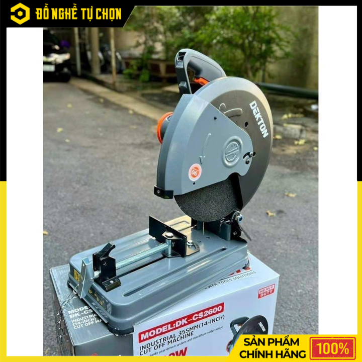 Máy Cắt Sắt 355mm Dekton DK-CS2600 – Cắt Nhanh, Mạnh Mẽ | Hàng Chính Hãng, Có VAT