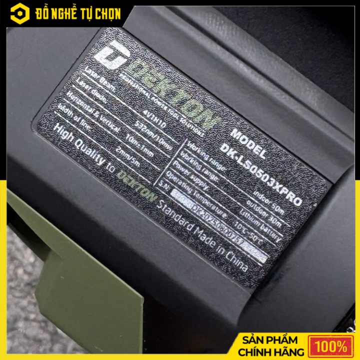 Máy Cân Chỉnh Laser 5 Tia DK-LS0503XPRO – Pin Lớn 6000mAh x2, Độ Chính Xác Cao, Hàng Chính Hãng, Có VAT