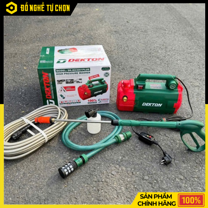 MÁY XỊT RỬA XE MINI DK-RX3001PLUS 1350W – MẠNH MẼ, AN TOÀN, TIỆN DỤNG | Hàng Chính Hãng, Có VAT