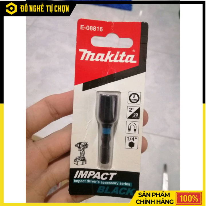 Đầu Bắn Tôn M8 Thép Cr-Mo Makita E-08816 | Hàng Chính Hãng, Có VAT