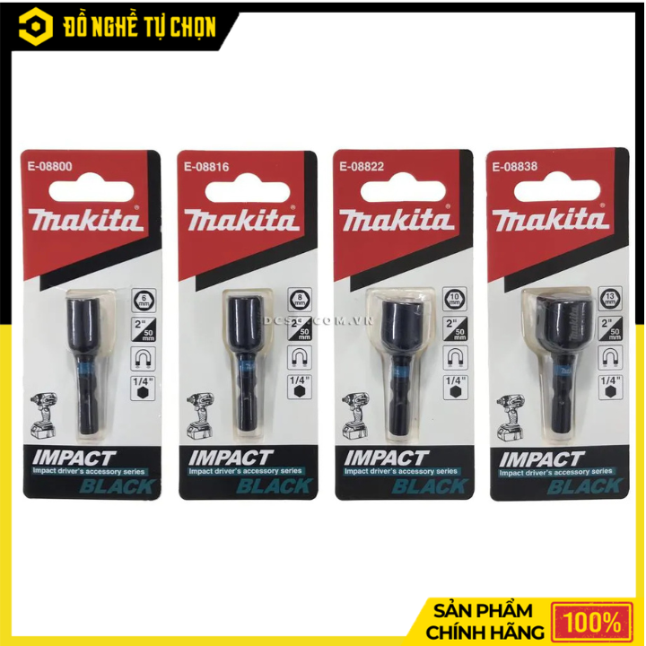 Đầu Bắn Tôn M8 Thép Cr-Mo Makita E-08816 | Hàng Chính Hãng, Có VAT