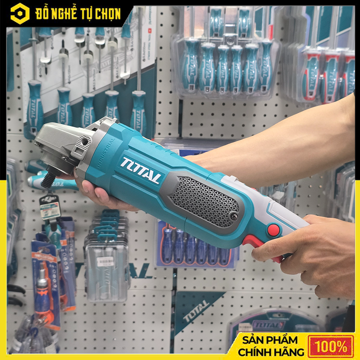 Máy đánh bóng cầm tay dùng điện - Hiệu Total- Model: TP11418018 - công suất 1400w