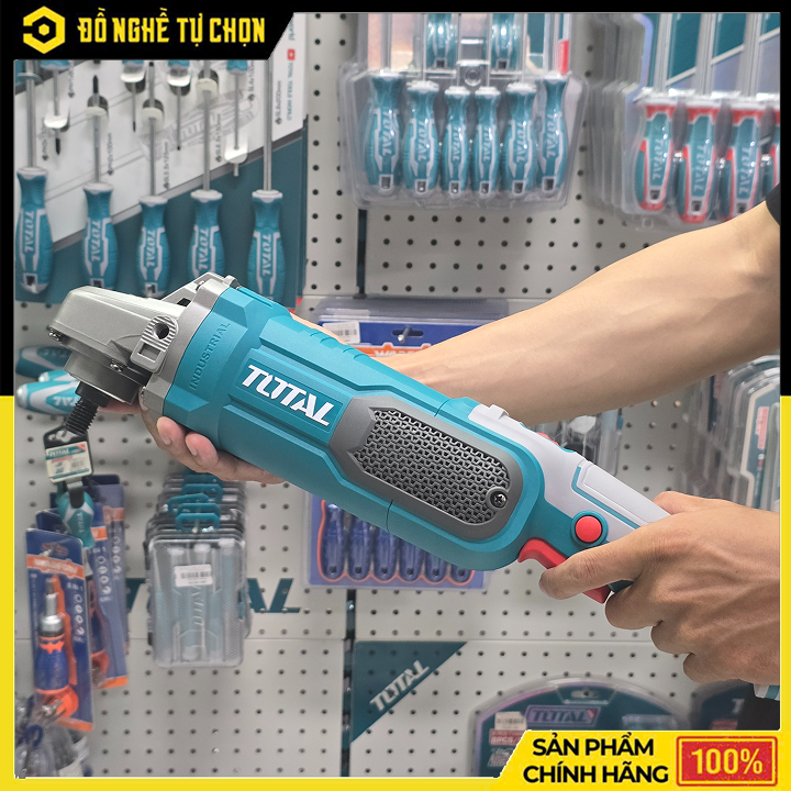 Máy đánh bóng cầm tay dùng điện - Hiệu Total- Model: TP11418018 - công suất 1400w