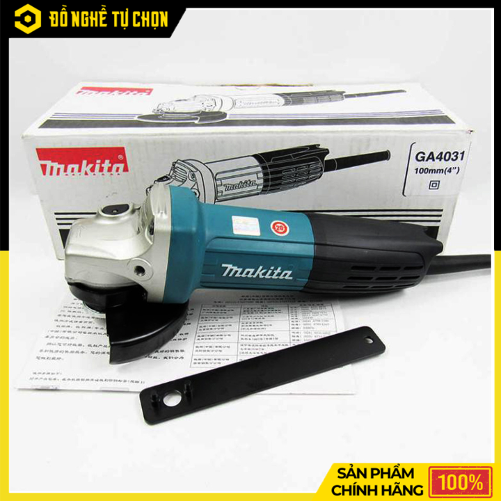 Máy Mài Góc Makita GA4031 720W – Nhỏ Gọn, Mạnh Mẽ, Cắt Mài Chính Xác Cho Thợ Chuyên Nghiệp | Hàng Chính Hãng, Có VAT