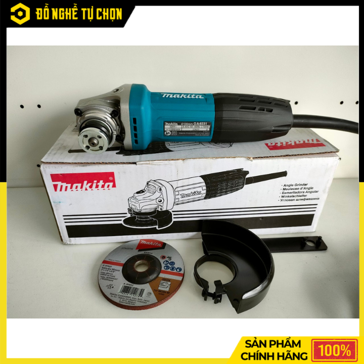 Máy Mài Góc Makita GA4031 720W – Nhỏ Gọn, Mạnh Mẽ, Cắt Mài Chính Xác Cho Thợ Chuyên Nghiệp | Hàng Chính Hãng, Có VAT