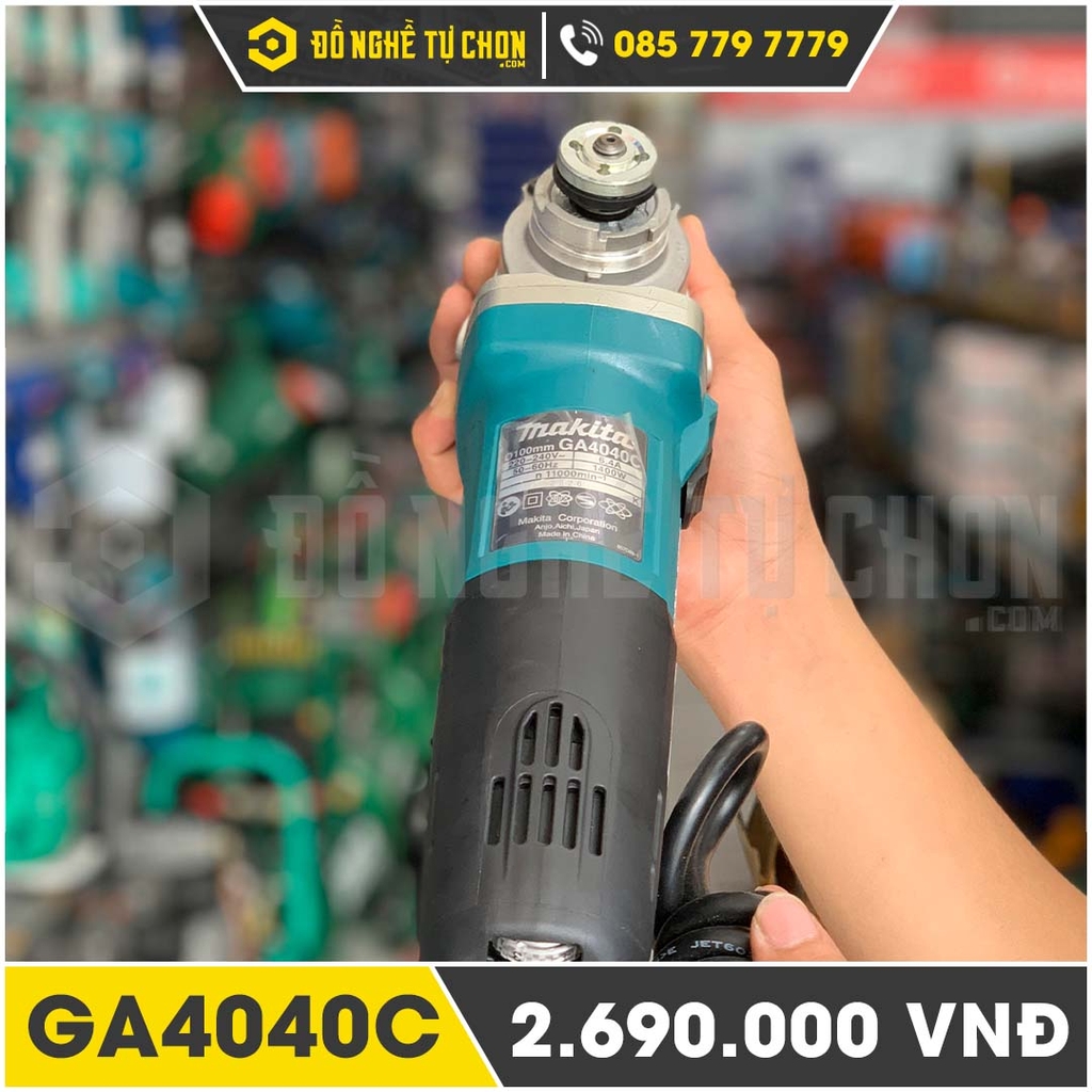 Máy Mài Góc (100MM/1400W/Công Tắc Trượt) Makita GA4040C
