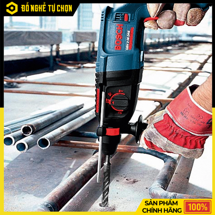 Máy Khoan Búa Bosch GBH 2-26 DRE 800W – Khoan Bê Tông SDS Plus 26mm – Hàng Chính Hãng Có VAT