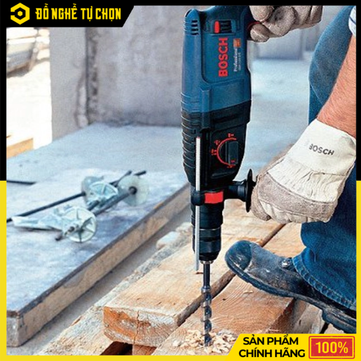 Máy Khoan Búa Bosch GBH 2-26 DRE 800W – Khoan Bê Tông SDS Plus 26mm – Hàng Chính Hãng Có VAT