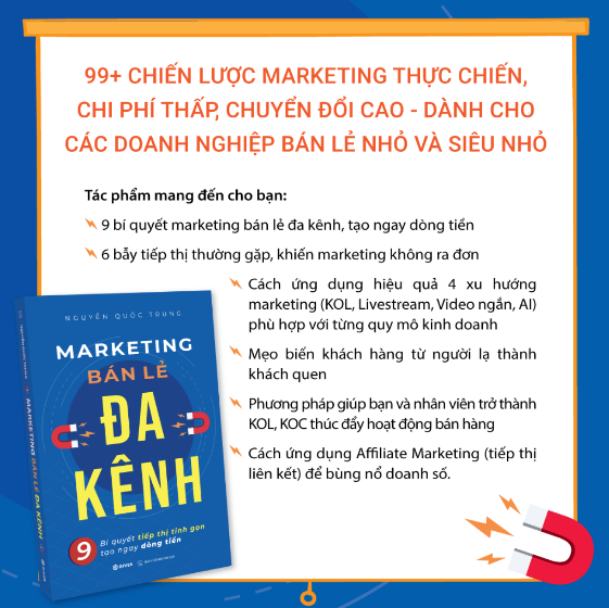 Sách - Marketing Bán Lẻ Đa Kênh - 9 Bí Quyết Tiếp Thị Tinh Gọn Tạo Ngay Dòng Tiền