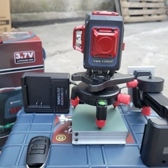 Máy Cân Mực Laser Xanh 360° Yamasu YMS-12DCP – 2 Tia Đứng + 1 Tia Ngang – Cảm Ứng, Có Remote & Chân Nhôm 1.2m – Hàng Chính Hãng Có VAT